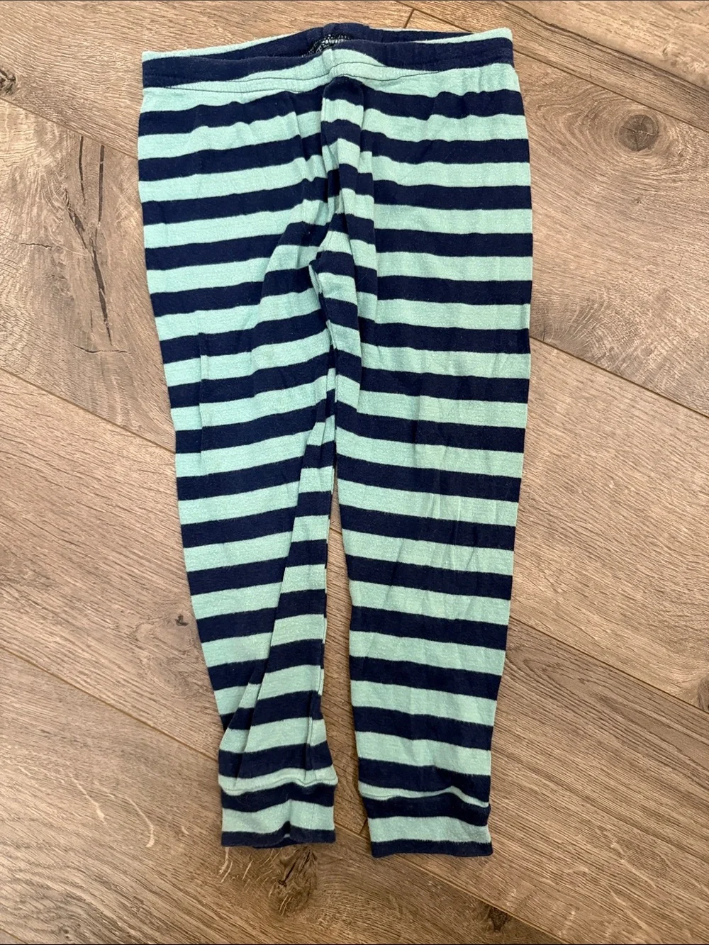 Just One You Navy Moose Appliqué Pajama Set with Striped Pants